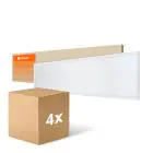 Voordeelpak 4x Ledvance LED Paneel Compact Aluminium Wit 33W 3630lm - 840 Koel Wit | 120x30cm